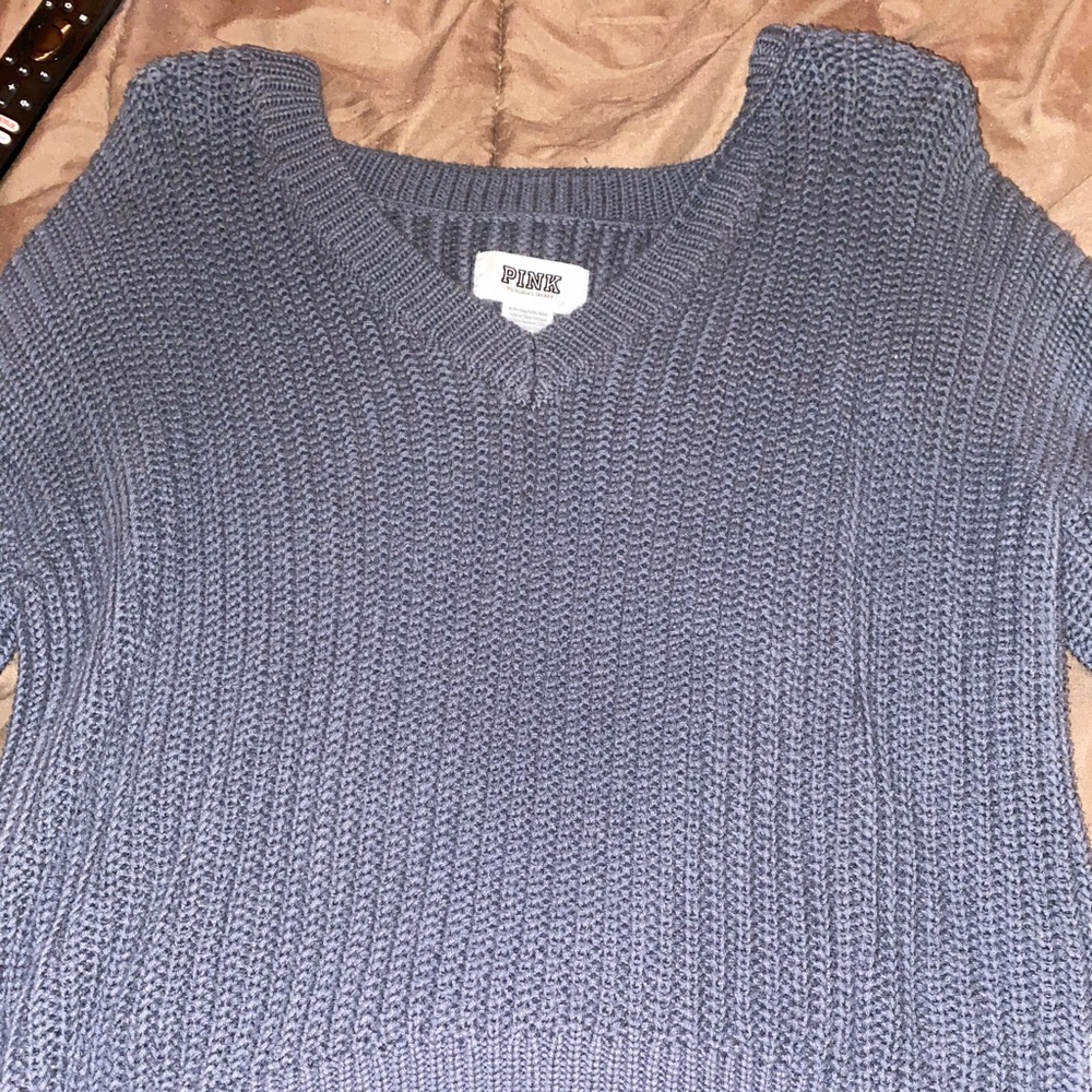 PINK grey sweater